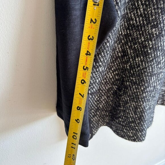 Madewell Womens Wool Blend Raglan Tweed Front Sweater Black Size XS - Picture 6 of 13